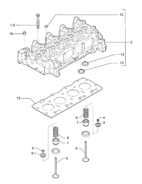 4899632 - Клапан выпускн. ГБЦ ДВС NEF4,5 H/WD, Dieci